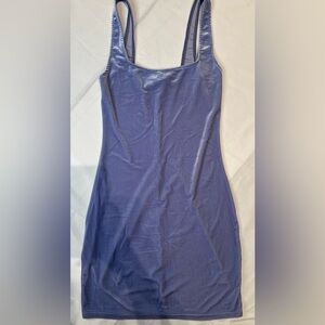 Urban Outfitters Velvet Blue Mini Dress XS